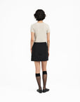 Wool Mini Skirt - G R A Y E