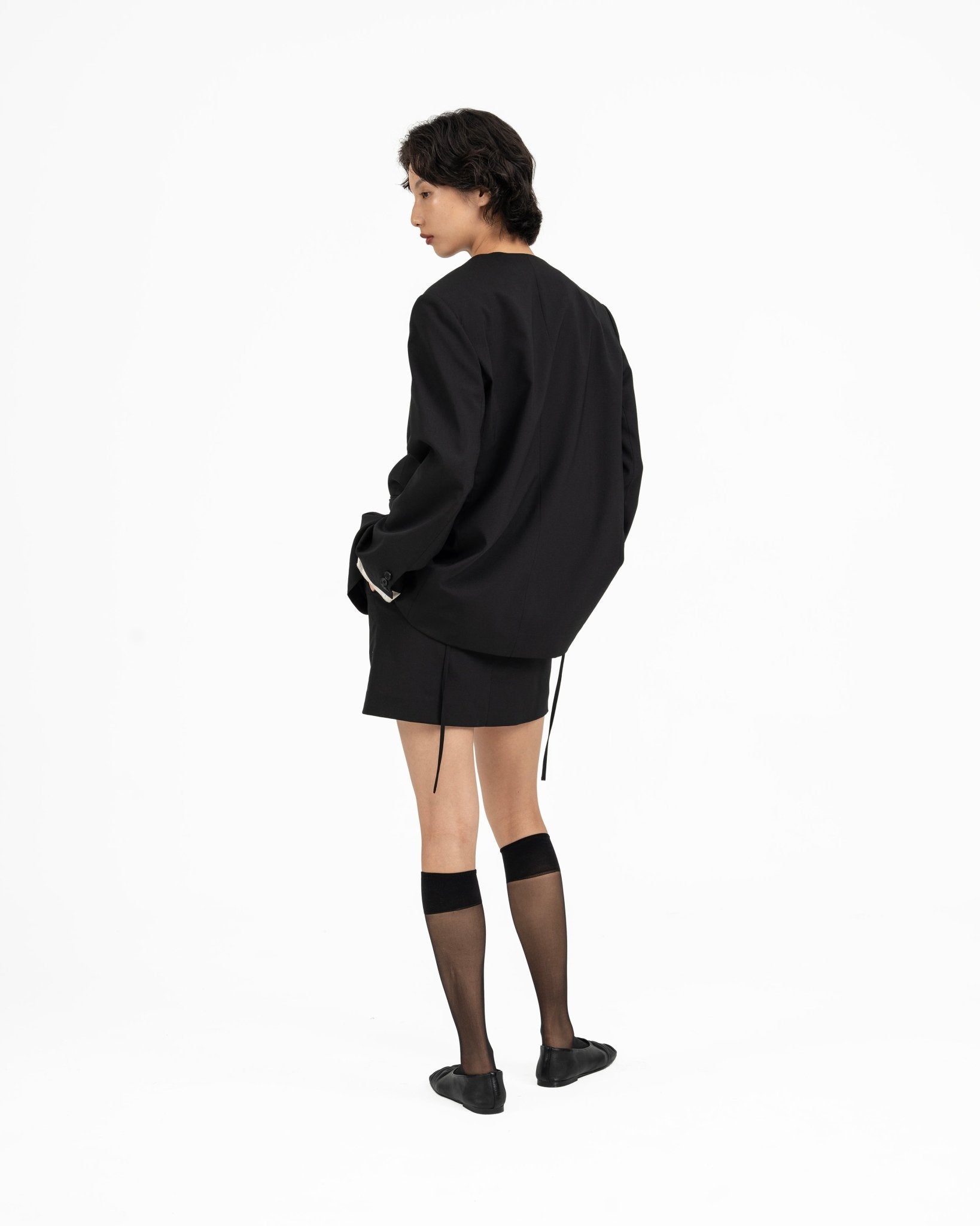 Wool Mini Skirt - G R A Y E