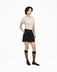 Wool Mini Skirt - G R A Y E