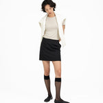 Wool Mini Skirt - G R A Y E