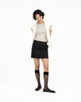 Wool Mini Skirt - G R A Y E