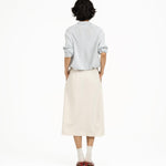 Wrap - Over Midi Skirt - Off White - G R A Y E