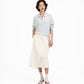 Wrap - Over Midi Skirt - Off White - G R A Y E