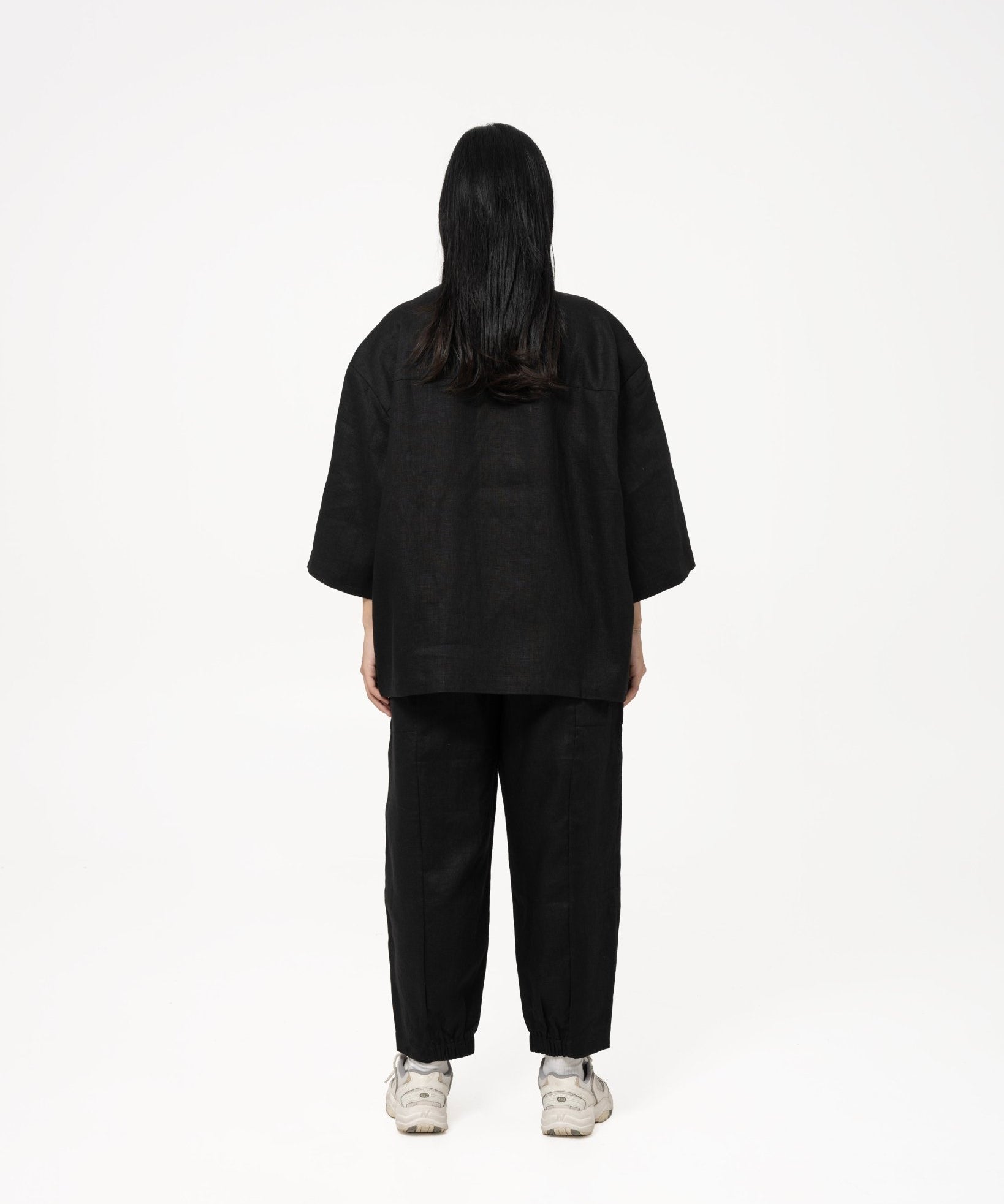 Wrapped Button Kimono - G R A Y E