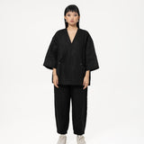 Wrapped Button Kimono - G R A Y E