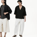 Wrapped Button Kimono - G R A Y E