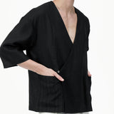 Wrapped Button Kimono - G R A Y E