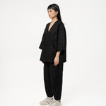 Wrapped Button Kimono - G R A Y E