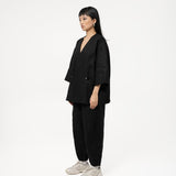 Wrapped Button Kimono - G R A Y E