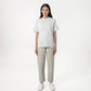 Cupro Tee - Melange White - G R A Y E