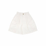 Drawstring Balloon Cargo Shorts - Natural - G R A Y E