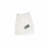 Drawstring Balloon Cargo Shorts - Natural - G R A Y E