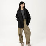 High Collar Shān - Black - G R A Y E