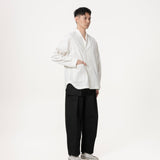 High Collar Shān - White - G R A Y E