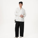 High Collar Shān - White - G R A Y E