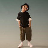 Kid's Cupro Tee - Black - G R A Y E