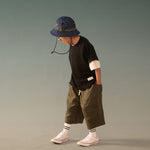Kid's Cupro Tee - Black - G R A Y E