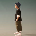 Kid's Cupro Tee - Black - G R A Y E