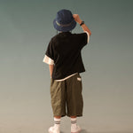 Kid's Cupro Tee - Black - G R A Y E