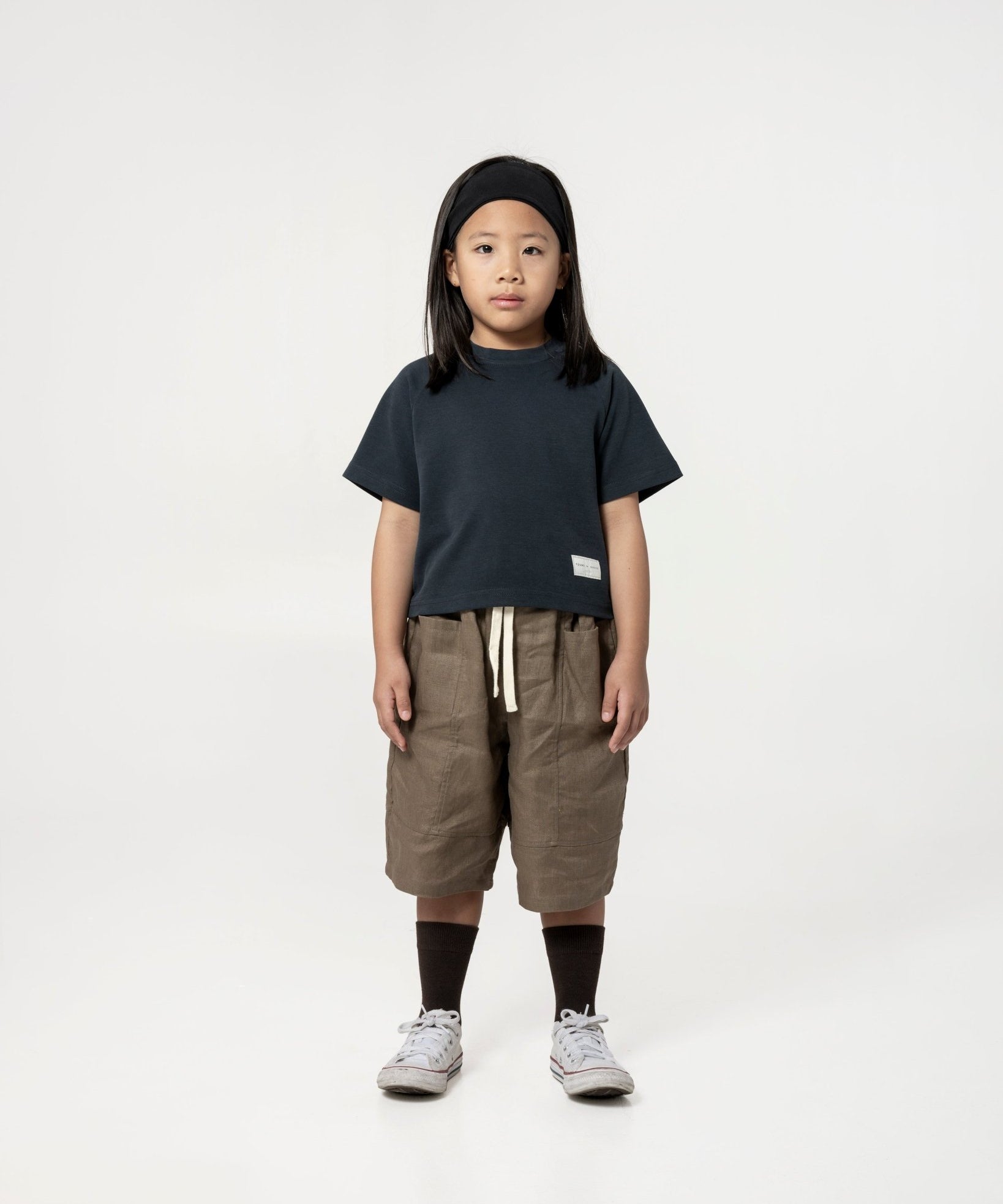 Kid's Cupro Tee - Gun Metal Grey - G R A Y E