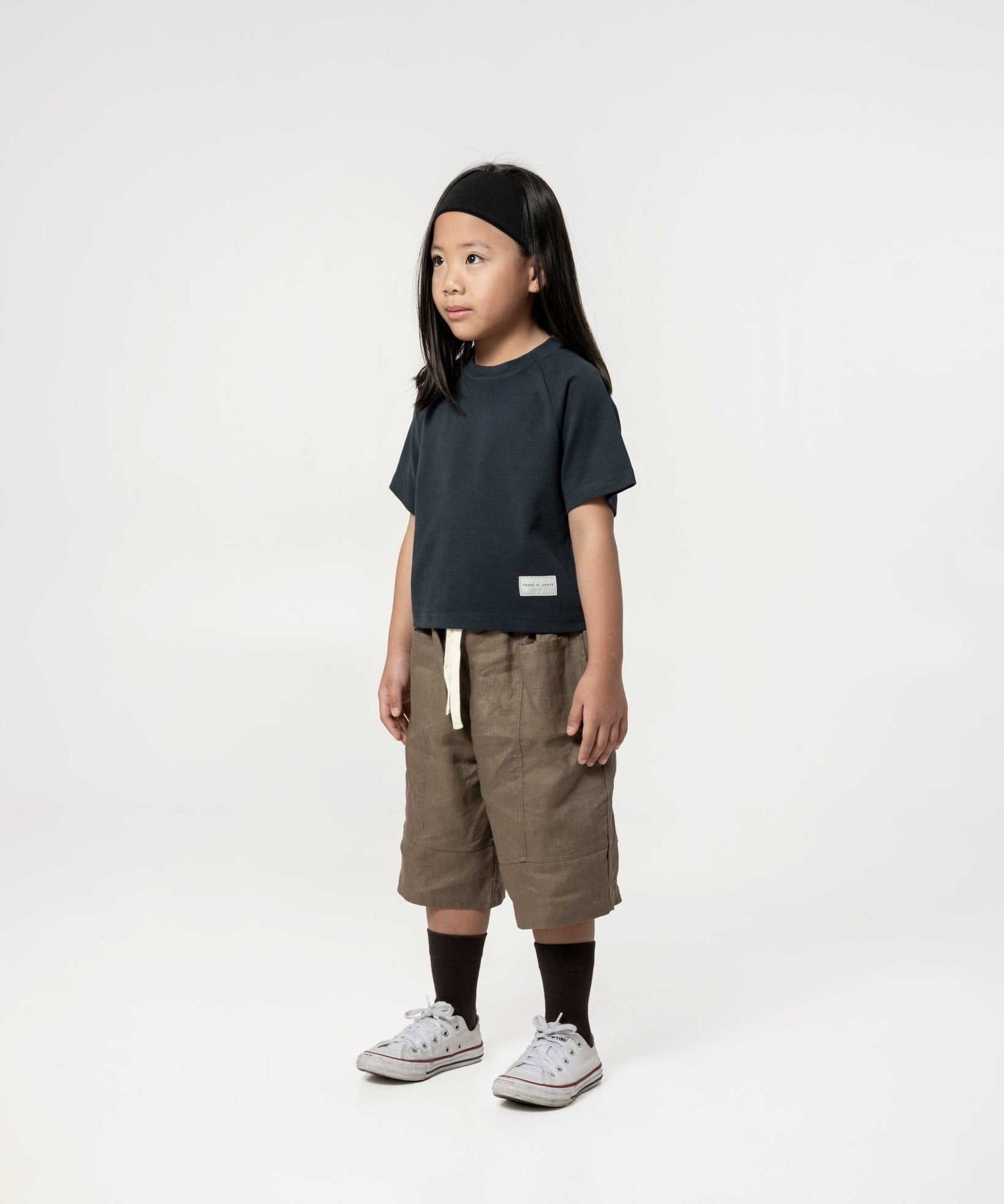 Kid's Cupro Tee - Gun Metal Grey - G R A Y E