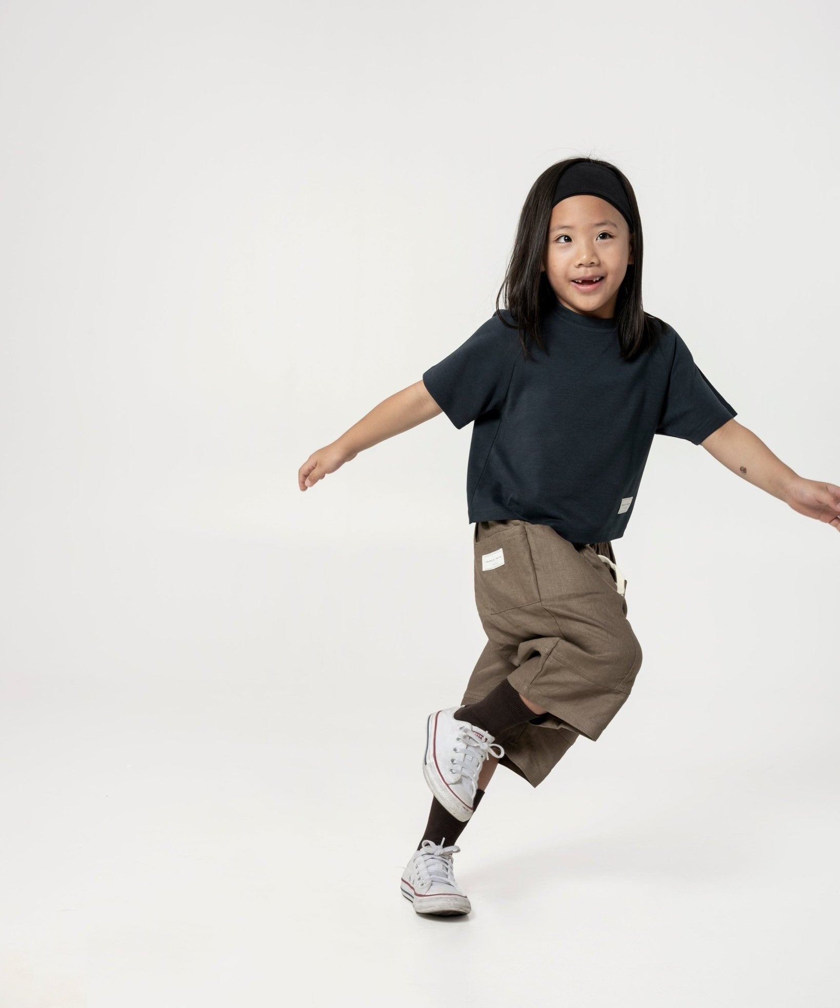 Kid's Cupro Tee - Gun Metal Grey - G R A Y E