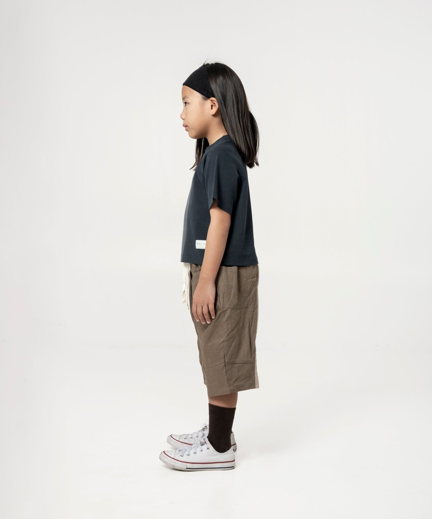 Kid's Cupro Tee - Gun Metal Grey - G R A Y E