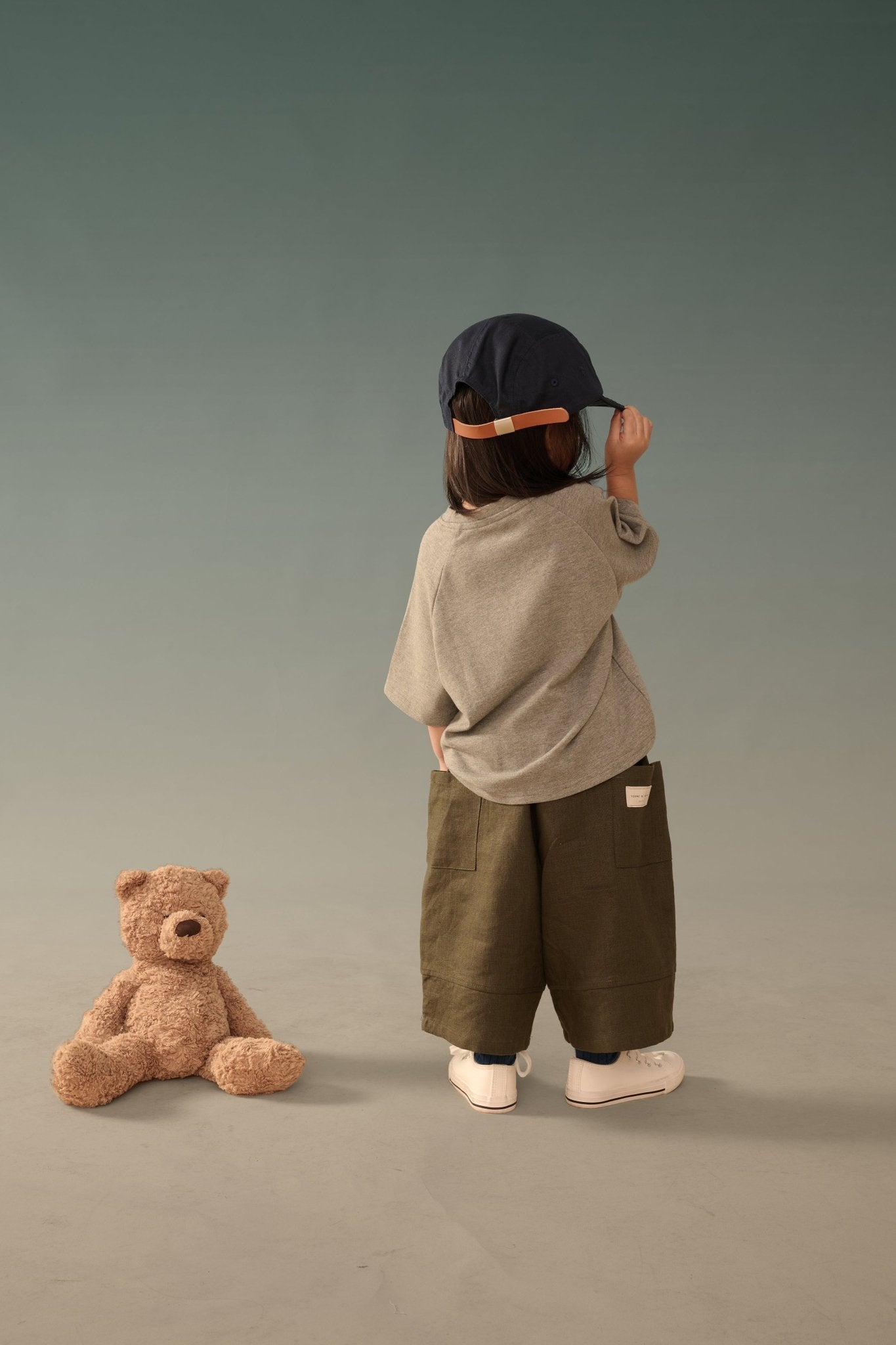 Kid's Cupro Tee - Melange Gray - G R A Y E