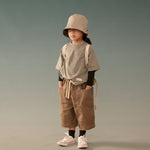 Kid's Cupro Tee - Melange Gray - G R A Y E