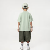 Kid's Cupro Tee - Pistachio Green - G R A Y E