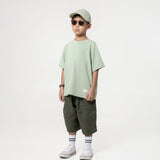 Kid's Cupro Tee - Pistachio Green - G R A Y E