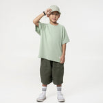 Kid's Cupro Tee - Pistachio Green - G R A Y E