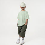 Kid's Cupro Tee - Pistachio Green - G R A Y E