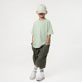 Kid's Cupro Tee - Pistachio Green - G R A Y E