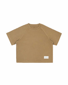 Kid's Cupro Tee - Sepia Brown - G R A Y E