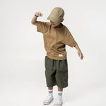 Kid's Cupro Tee - Sepia Brown - G R A Y E