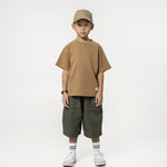 Kid's Cupro Tee - Sepia Brown - G R A Y E