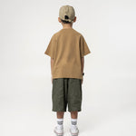 Kid's Cupro Tee - Sepia Brown - G R A Y E