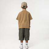 Kid's Cupro Tee - Sepia Brown - G R A Y E