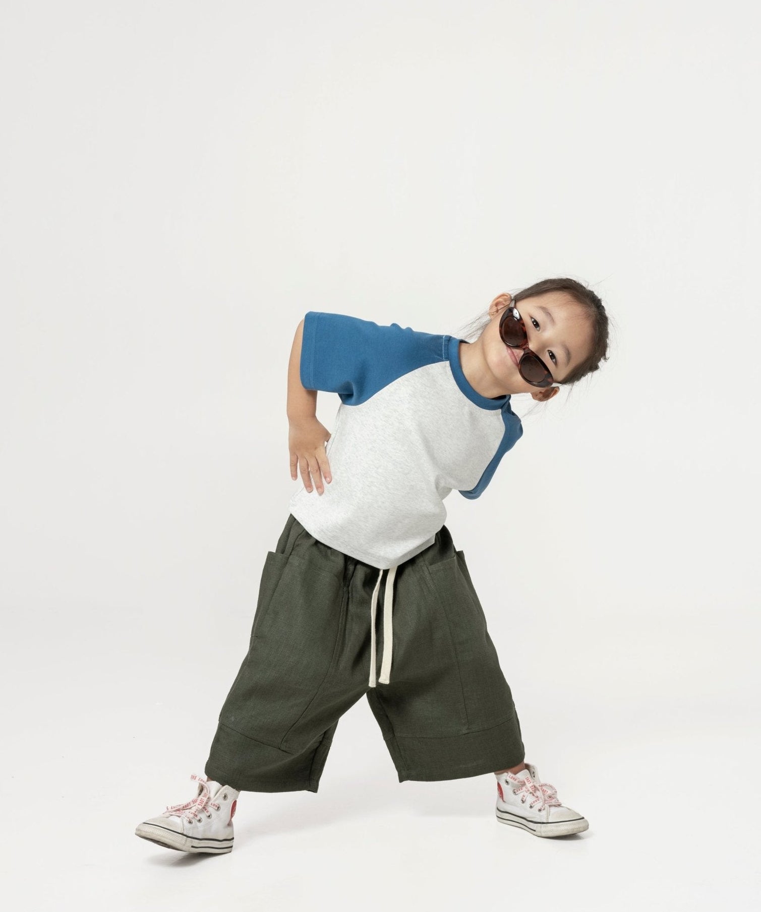 Kid's Cupro Tee - Sky - G R A Y E