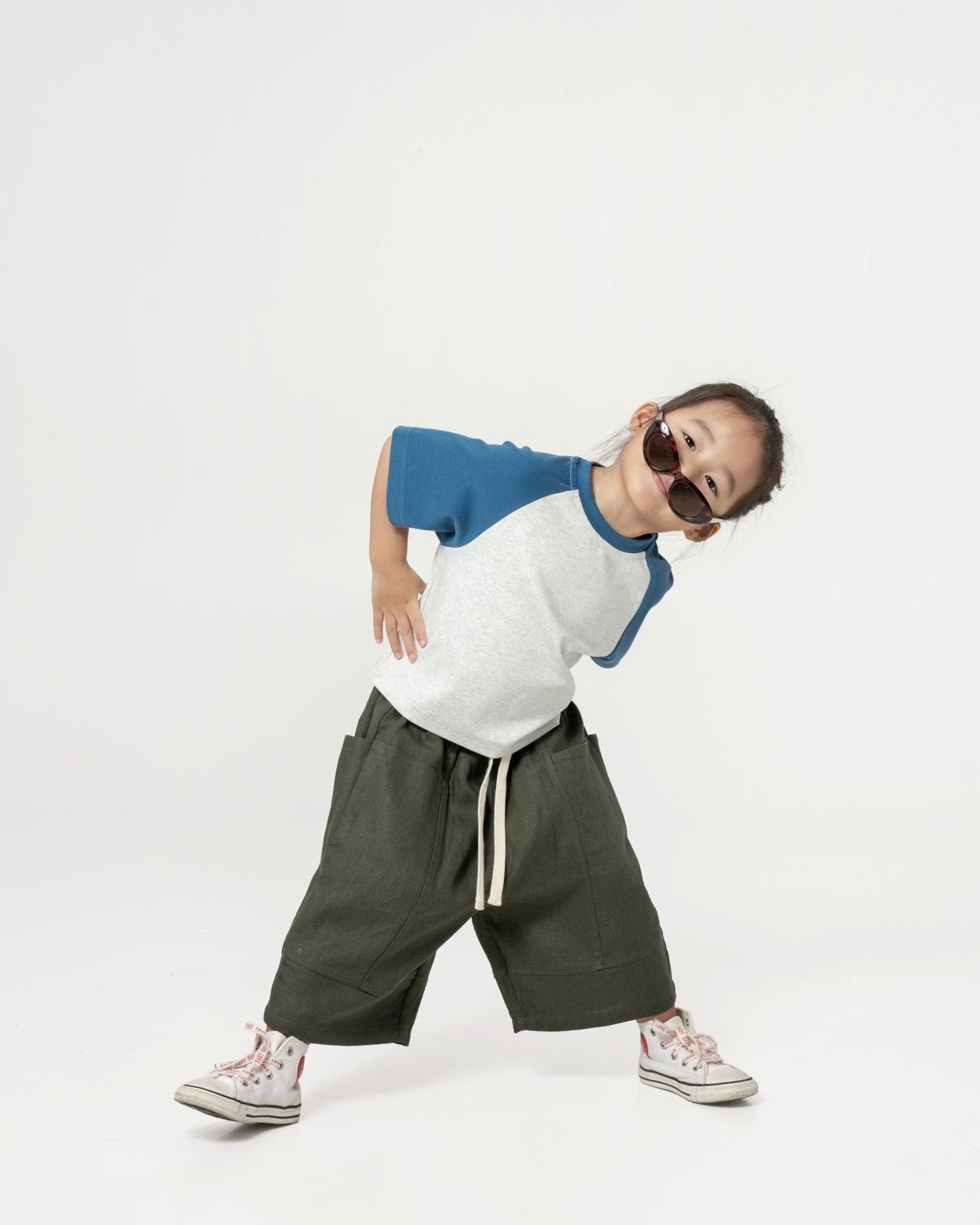 Kid's Cupro Tee - Sky - G R A Y E