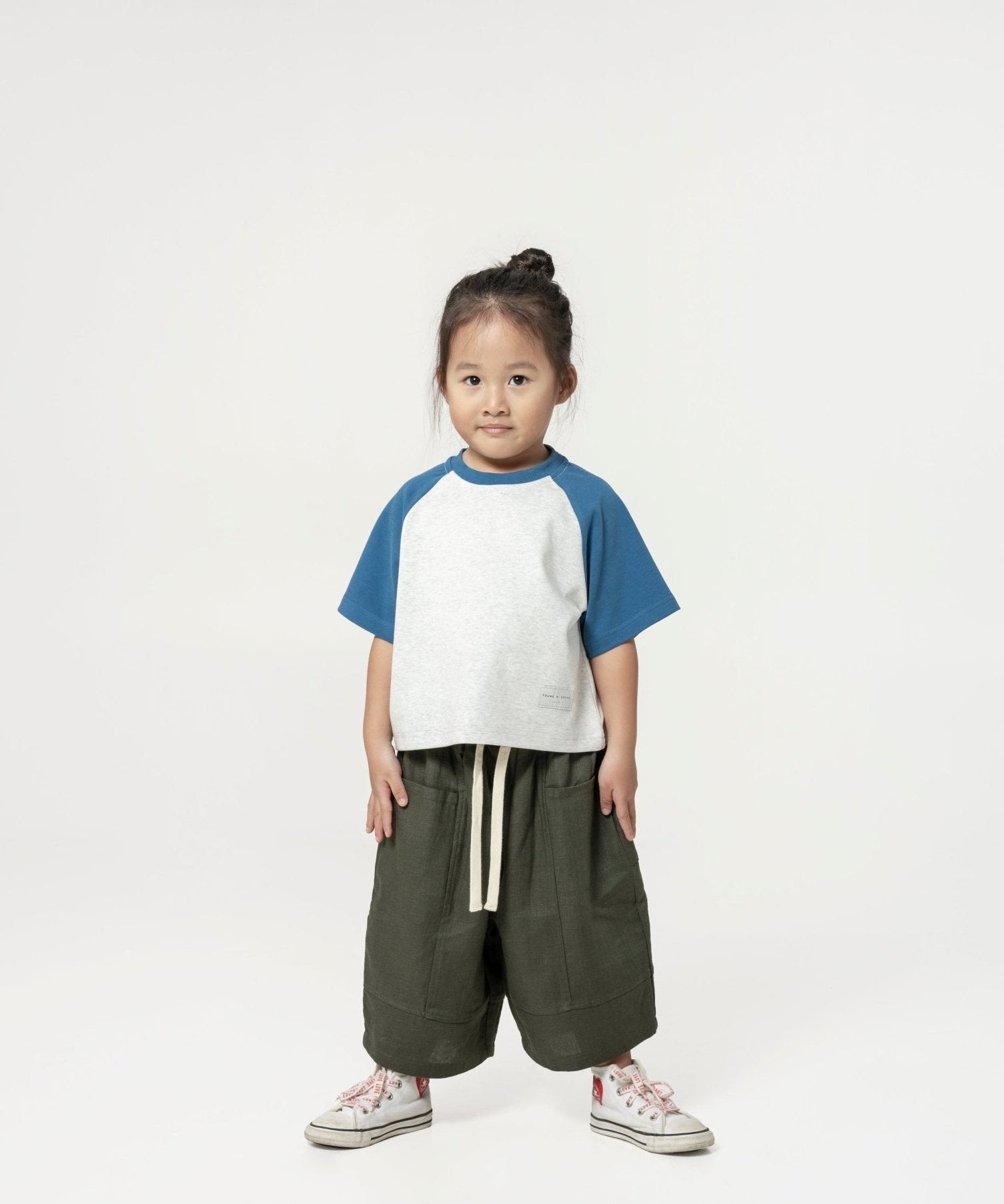 Kid's Cupro Tee - Sky - G R A Y E