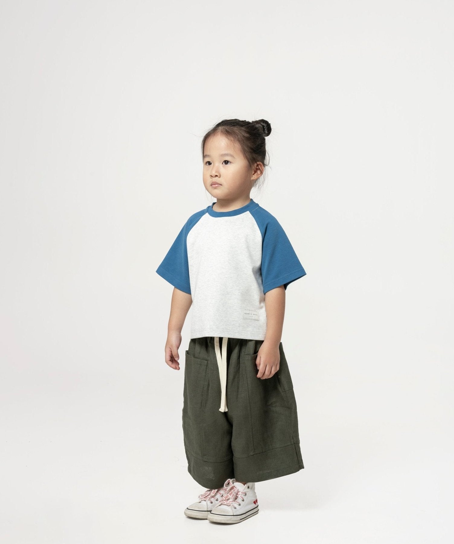 Kid's Cupro Tee - Sky - G R A Y E
