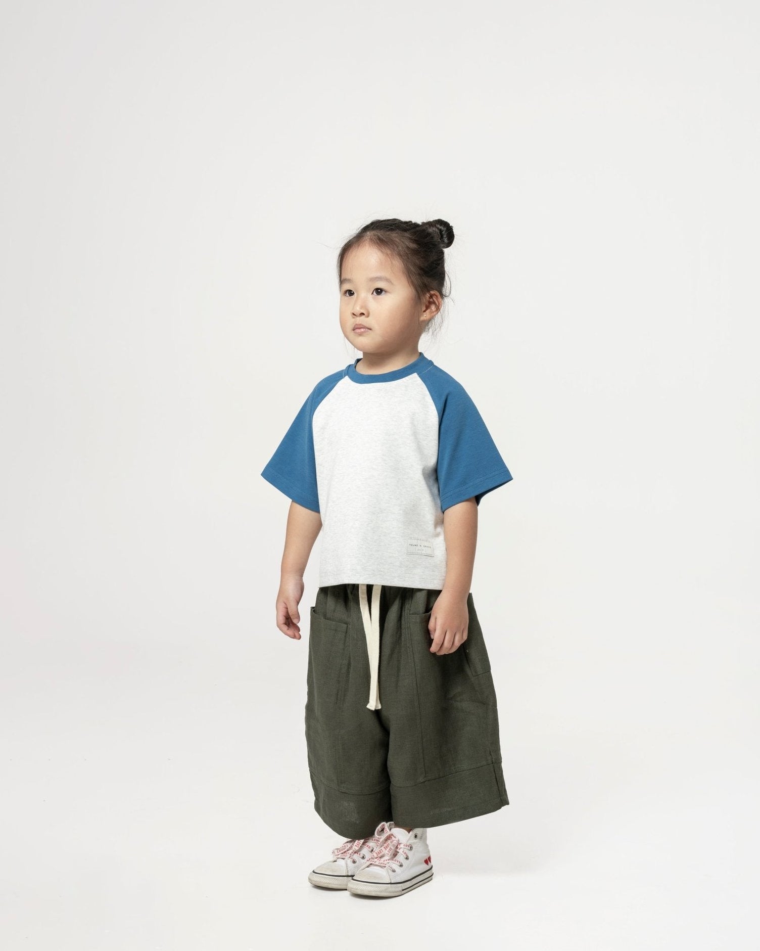 Kid's Cupro Tee - Sky - G R A Y E