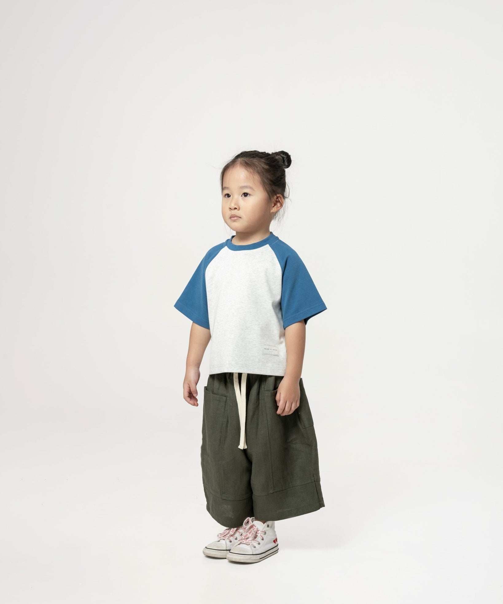 Kid's Cupro Tee - Sky - G R A Y E
