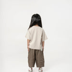Kid's Cupro Tee - Stone - G R A Y E