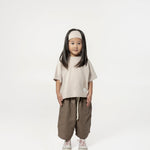 Kid's Cupro Tee - Stone - G R A Y E