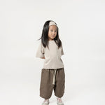 Kid's Cupro Tee - Stone - G R A Y E