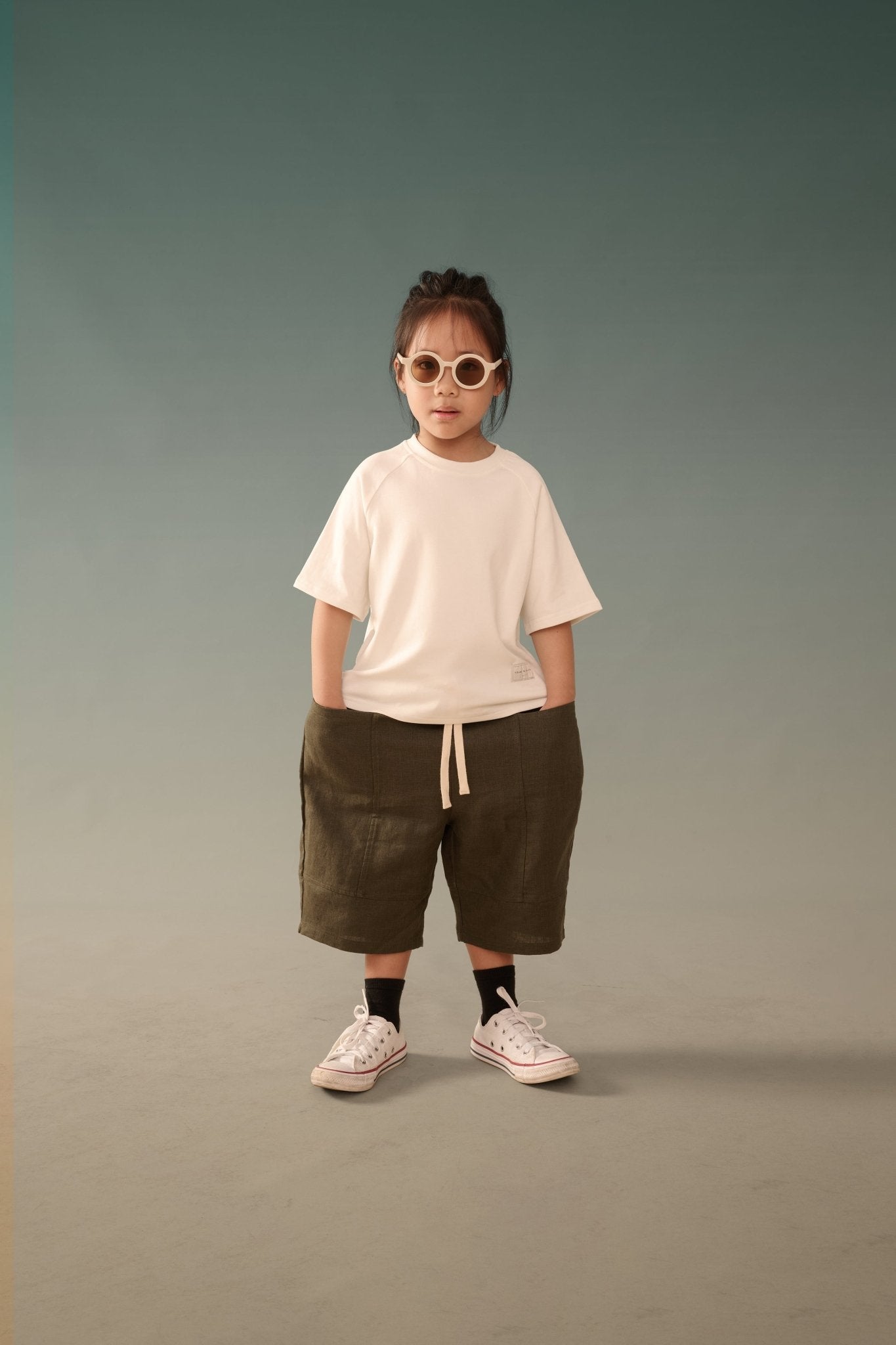 Kid's Cupro Tee - White - G R A Y E