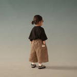 Kid's Linen Pants - Brown - G R A Y E